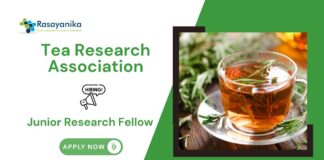 JRF Positions at Tea Research Association | MSc Chemistry Jobs at TOCKLAI