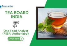 Chemistry Jobs at Tea Board India | Apply for Food Analyst Jobs. Food Analyst Jobs