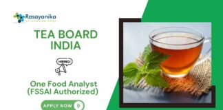 Chemistry Jobs at Tea Board India | Apply for Food Analyst Jobs. Food Analyst Jobs