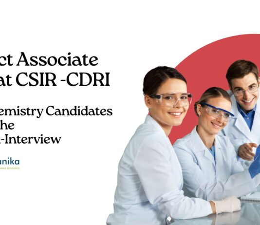 Project Associate Jobs at CSIR -CDRI | MSc Chemistry Candidates Attend the Walk-In-Interview 