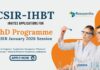 PhD Admissions 2026 | Chemistry Research Fellowship at CSIR IHBT 