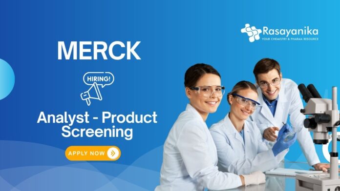 MSc Chemistry Jobs at Merck | Apply Now for the Production Analyst Job