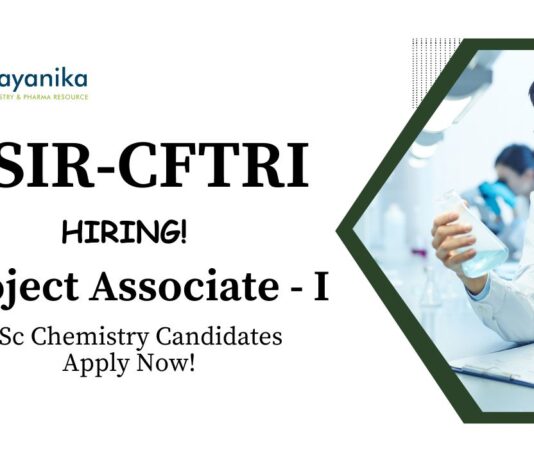 CFTRI Recruitment 2025 | MSc Chemistry Candidates Apply for Project Associate Role
