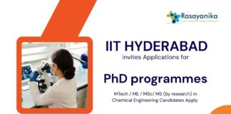 PhD Admissions at IITH | Apply Now for Chemistry Research Fellowship