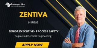 Chemical Engineering Jobs at Zentiva- Apply for Senior Executive Role