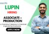 Chemistry Job – Associate Role in Product Manufacturing at Lupin