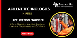 Chemistry Jobs at Agilent- Apply For Application Engineer Role