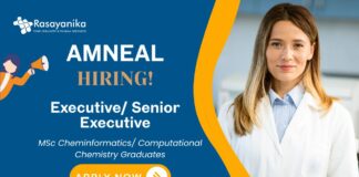 Chemistry Jobs at Amneal Apply Now For The Executive Role