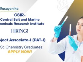 MSc Chemistry Jobs at CSMCRI | Apply for the Project Associate Job Position