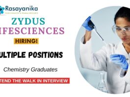Chemistry Jobs for Multiple Positions | Zydus Healthcare in Sikkim