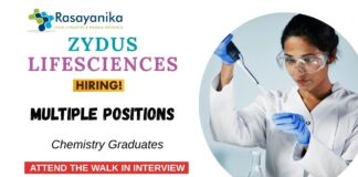 Chemistry Jobs for Multiple Positions | Zydus Healthcare in Sikkim