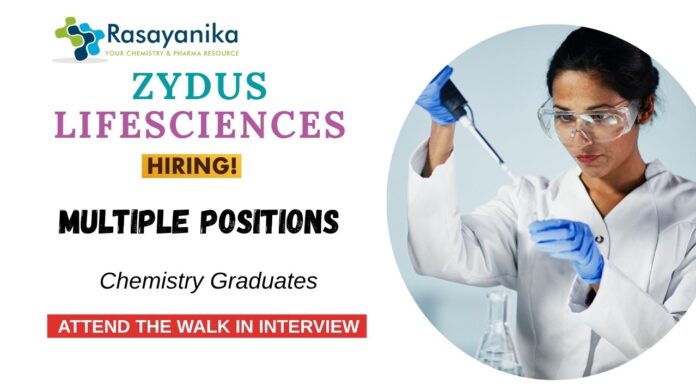 Chemistry Jobs for Multiple Positions | Zydus Healthcare in Sikkim Chemistry Jobs for Multiple Positions | Zydus Healthcare in Sikkim