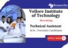 JRF Recruitment at VIT | MSc Chemistry Technical Assistant Jobs