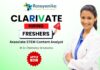 Clarivate Hiring Associate STEM Content Analyst - M.Sc Chemistry Freshers Jobs Apply Now