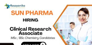 Clinical Research Job at Sun Pharma Chemistry Career  