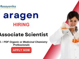 Associate Scientist Position at  Aragen Life Sciences | Chemistry careers