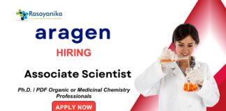 Associate Scientist Position at  Aragen Life Sciences | Chemistry careers