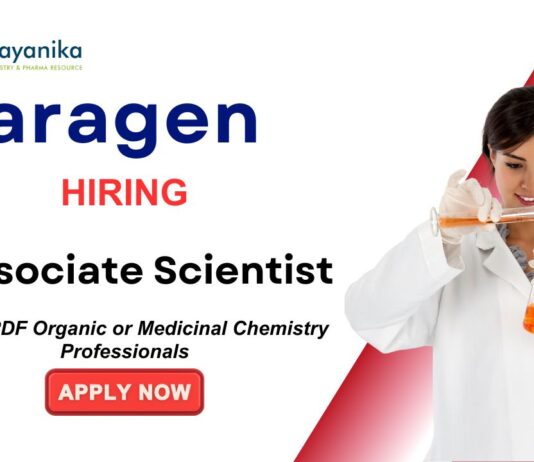 Associate Scientist Position at  Aragen Life Sciences | Chemistry careers