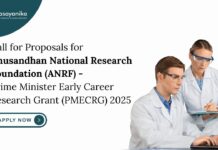 Chemistry Research ANRF Grant | Prime Minister’s Early Career Research Grant