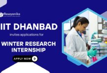 Winter Research Internship Opportunity at IIT Dhanbad | Chemical Engineering Graduates Apply Now