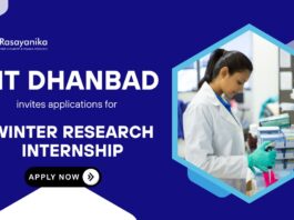 Winter Research Internship Opportunity at IIT Dhanbad | Chemical Engineering Graduates Apply Now