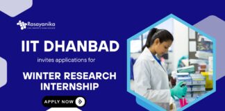 Winter Research Internship Opportunity at IIT Dhanbad | Chemical Engineering Graduates Apply Now