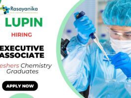 Executive Associate Position at Lupin BSc Chemistry Graduates Apply Now