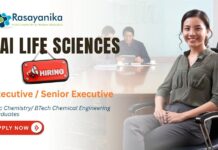 Executive / Sr. Executive – Production Documentation & Investigations | Sai Life Sciences | Msc chemistry jobs | Apply now Executive or Sr. Executive Job at Sai Life Sciences Bidar, msc chemistry jobs,Chemical engineering Jobs