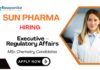Executive – Regulatory Affairs Position Sun Pharma Careers
