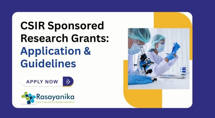 CSIR Sponsored Research Grants: Application & Guidelines