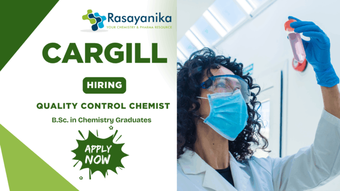 QC Chemist Job in Bathinda | Cargill Careers