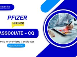 QC Jobs at Pfizer | Associate Quality Control Jobs in Vizag