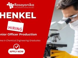 Henkel Hiring Machine Operator , Diploma chemical engineering jobs