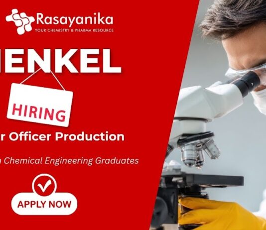 Henkel Hiring Machine Operator , Diploma chemical engineering jobs