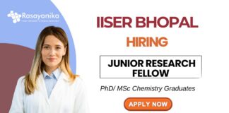 IISER Bhopal Recruitment – JRF Position for MSc & PhD Chemistry Jobs