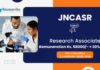 Research Associate Position at JNCASR | Chemical Science Jobs Salary upto Rs. 58000/- + 30% HRA 