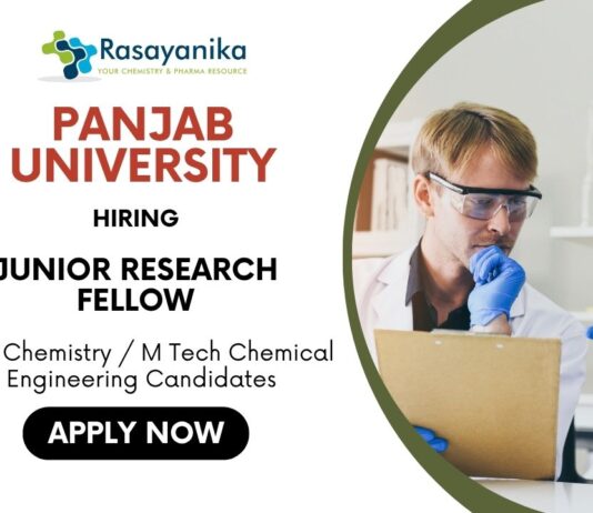 JRF Job Panjab University Vacancy - Chemical Engineering Job
