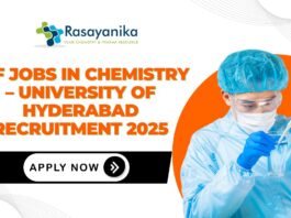 JRF Jobs in Chemistry – University of Hyderabad Recruitment 2025