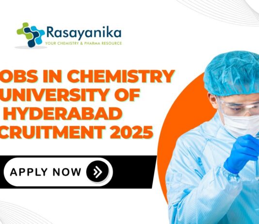 JRF Jobs in Chemistry – University of Hyderabad Recruitment 2025