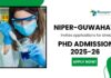 Chemistry Research Fellowship | PhD Admissions at NIPER-Guwahati