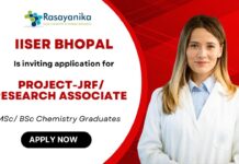 JRF Vacancy in Chemistry – IISER Bhopal Recruitment 2025