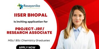 JRF Vacancy in Chemistry – IISER Bhopal Recruitment 2025