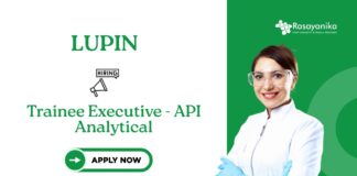 Freshers Chemistry Jobs at Lupin | Apply for Trainee Executive Role
