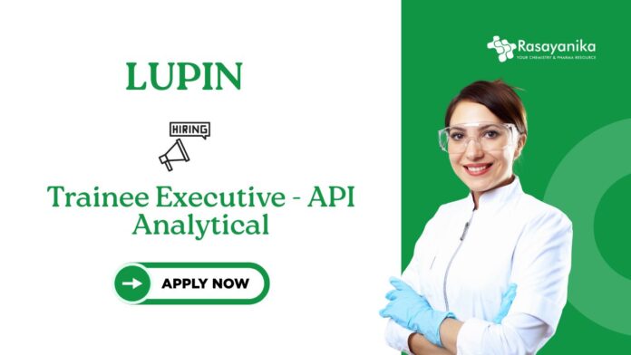 Freshers Chemistry Jobs at Lupin | Apply for Trainee Executive Role Freshers Chemistry Jobs at Lupin | Apply for Trainee Executive Role