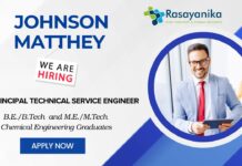 Johnson Matthey APAC Hires Principal Technical Services Engineer Apply Now 