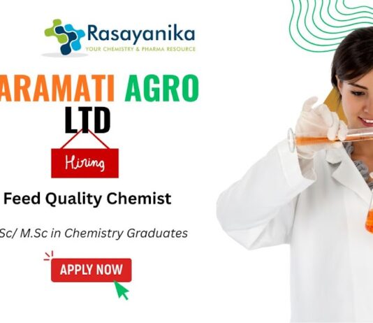 Join Baramati Agro Ltd. as a Chemist Feed-Chemist Jobs in Agriculture