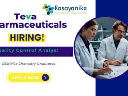 Join Teva Pharmaceuticals as a Quality Control Analyst in Chennai ,QC jobs