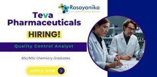 Join Teva Pharmaceuticals as a Quality Control Analyst in Chennai ,QC jobs