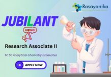 Jubilant Biosys Hiring Research Associate II – Analytical Chemistry Jobs Apply Now