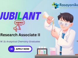 Jubilant Biosys Hiring Research Associate II – Analytical Chemistry Jobs Apply Now